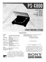 Sony PS-X800 - Service Manual 